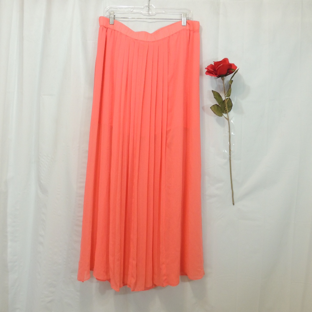 Mossimo Orange Maxi Skirt. Size Xl